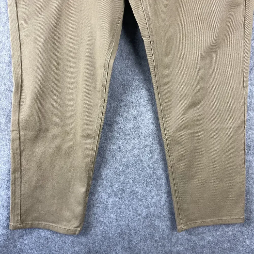 Levis 541 Athletic Taper Jeans Mens 40x30 Beige Stretch White‎ Tab 5 Pocket NEW